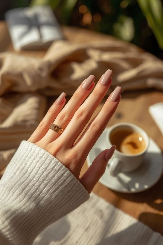 matte-mixed-neutral-nails