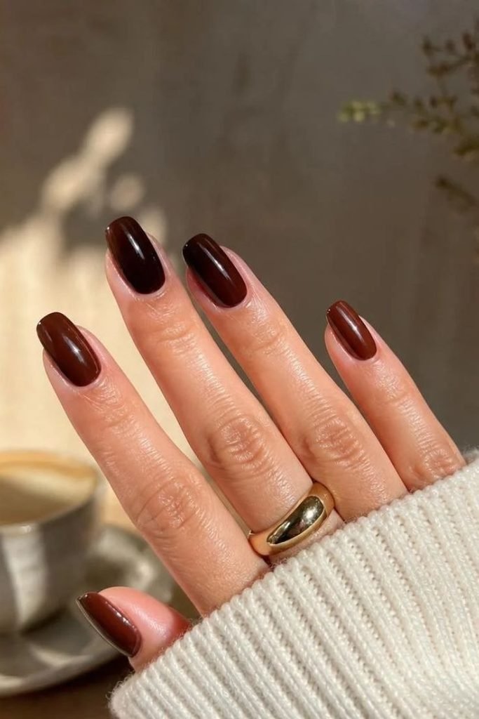 chocolate-brown-chrome-nails
