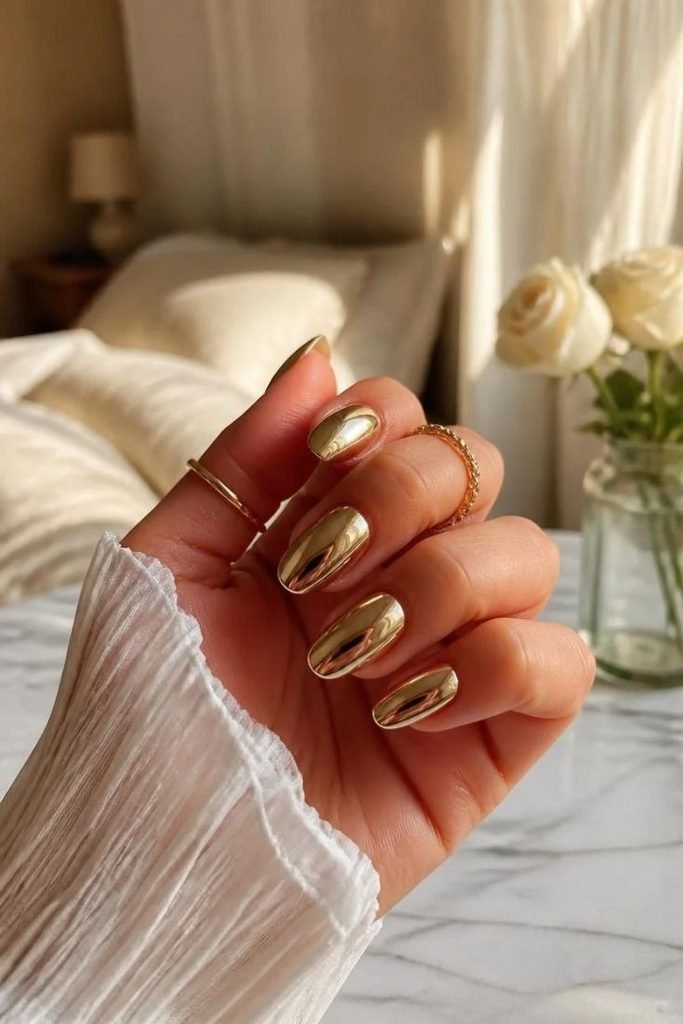 gold-chrome-nails