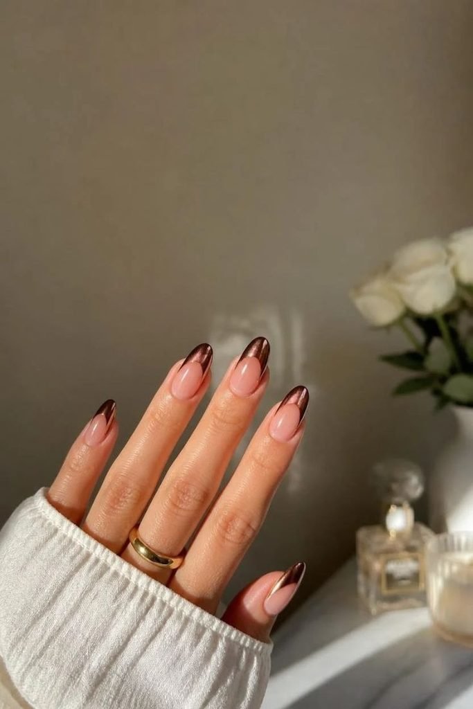 brown-chrome-french-tips
