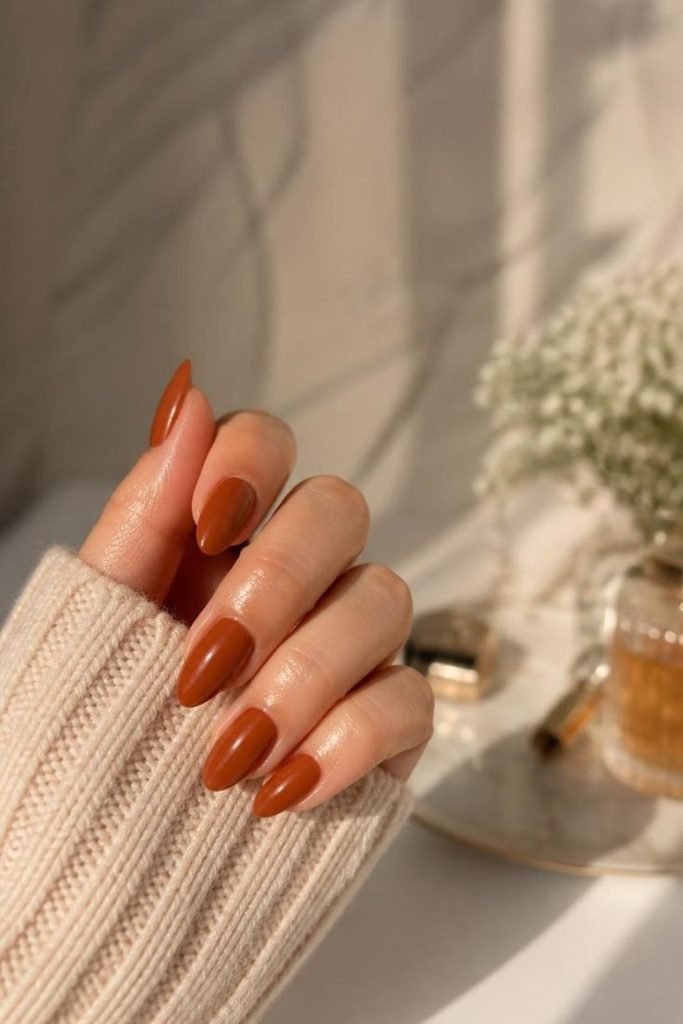 caramel-brown-nails