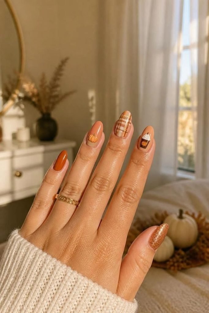 pumpkin-spice-latte-nails