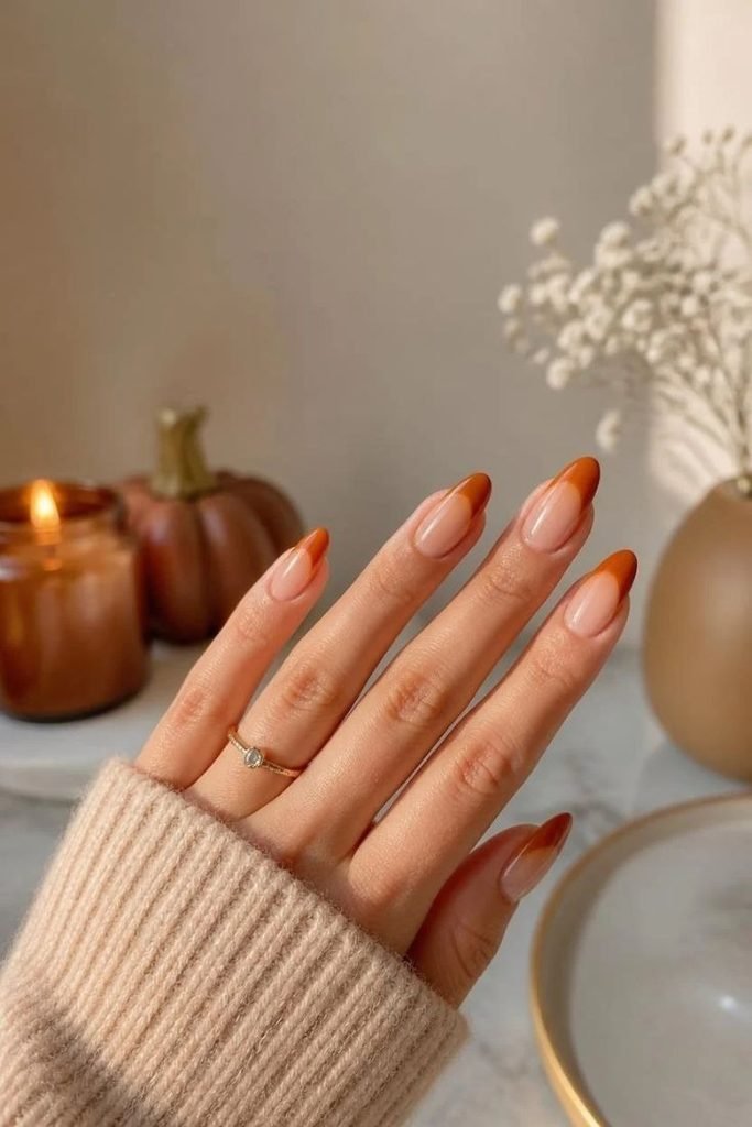 pumpkin-spice-french-ombre