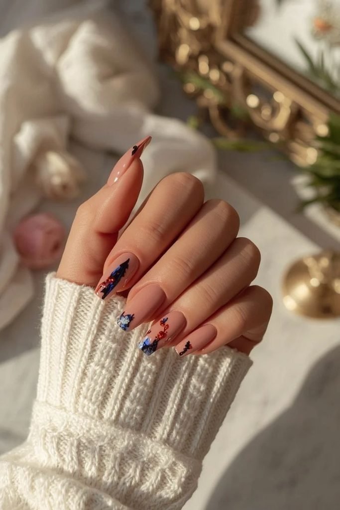 cable-knit-nail-art