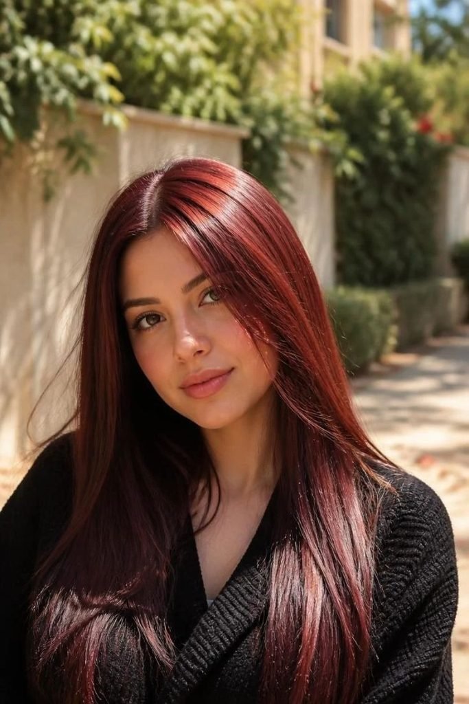 cherry-cola-on-straight-hair