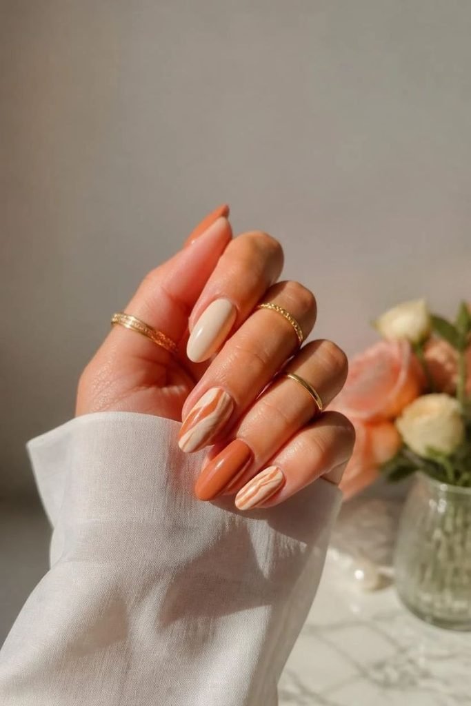 terracotta-and-cream-nails