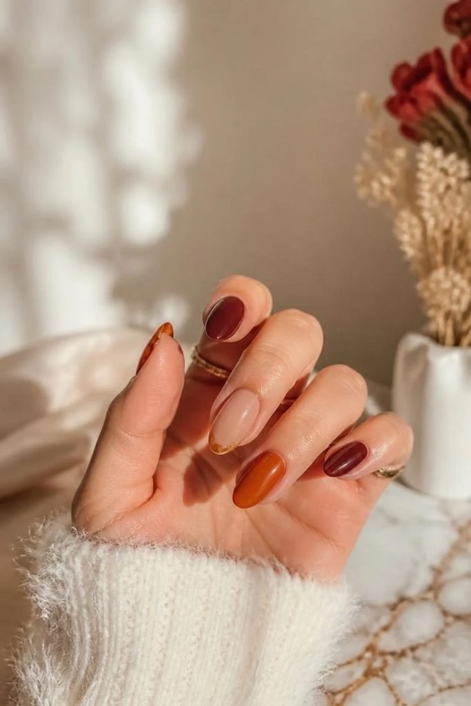 mixed-autumn-nail-designs