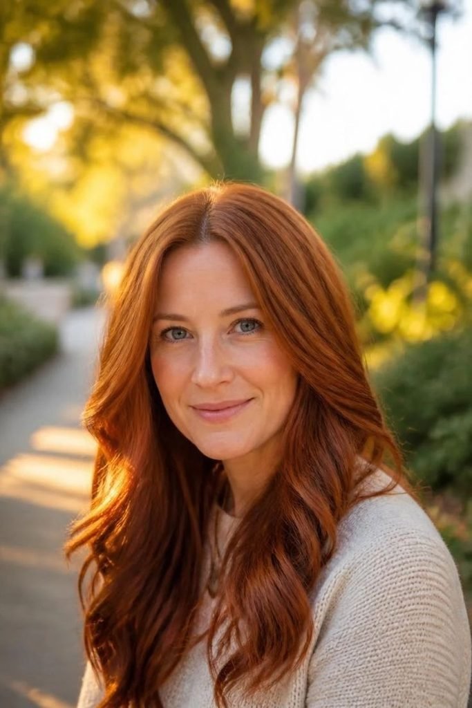 28 Best Hair Colors for Warm Skin Tone 2026: Flattering Golden & Copper Shades dark-copper-hair-color