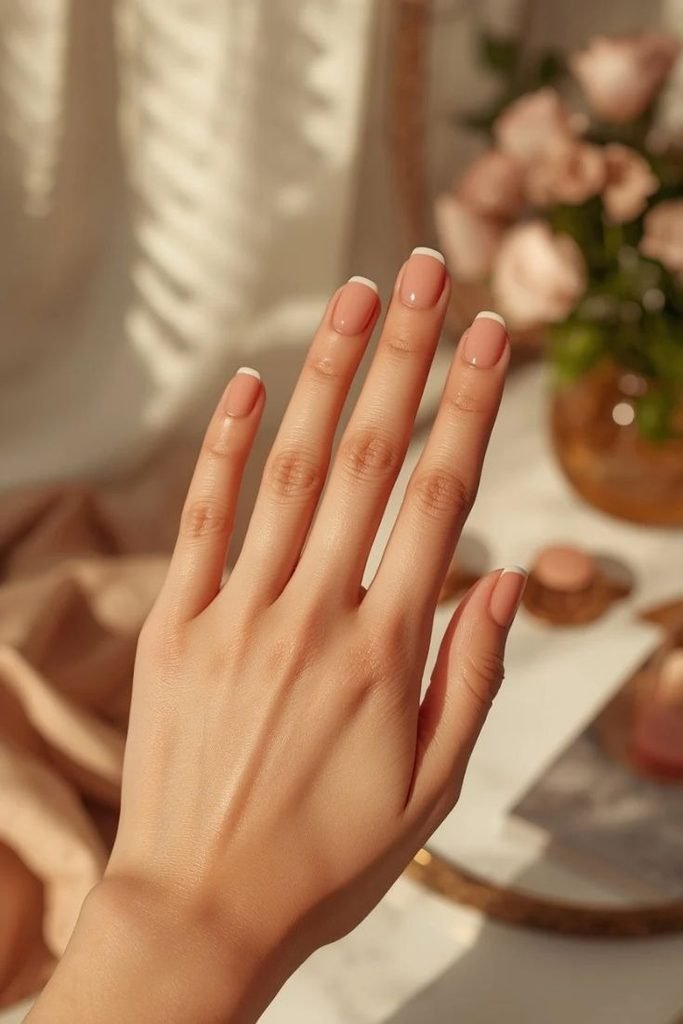caramel-french-manicure