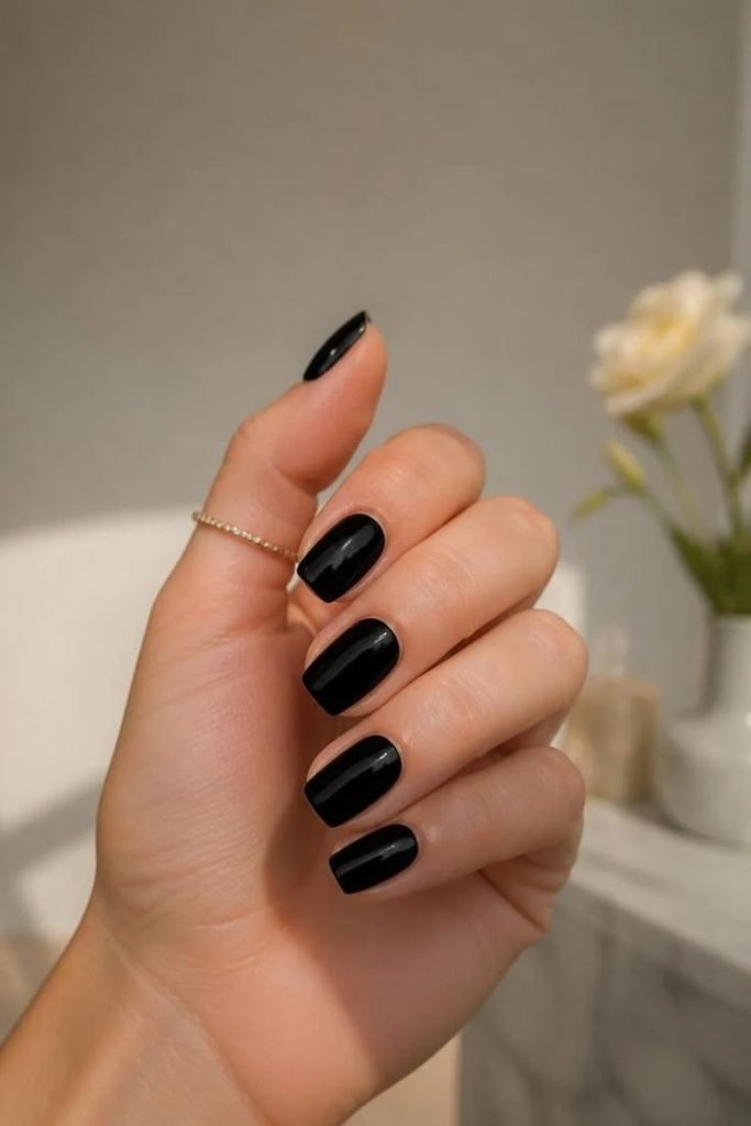 classic-glossy-black-nails