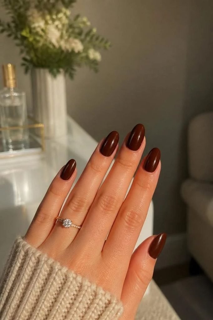 dark-chocolate-brown-nails