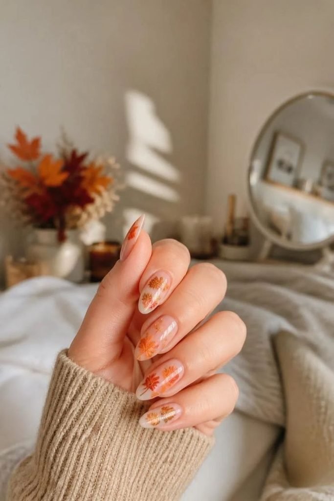 autumn-maple-leaf-nails