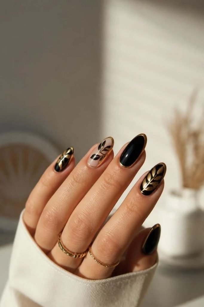 black-and-gold-leaf-designs