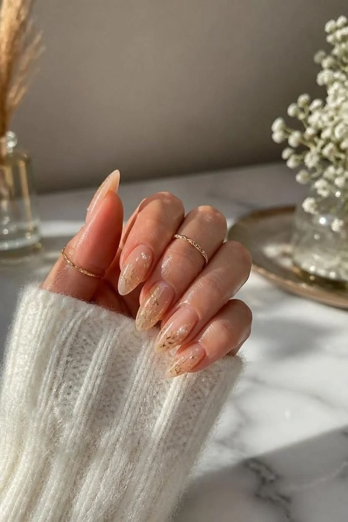 elegant-leaf-nails-with-pearl-accents
