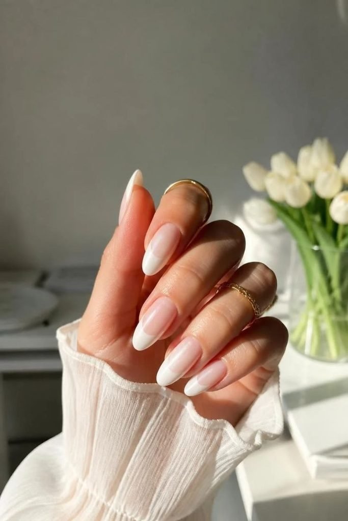 milky-white-nails