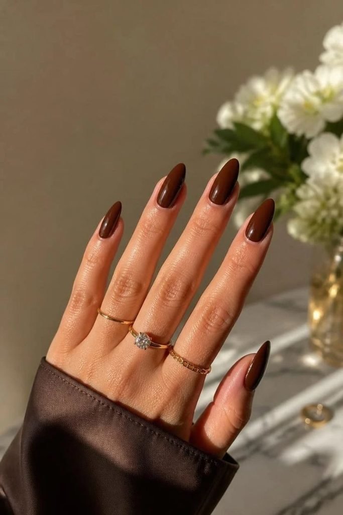 chocolate-brown-nails