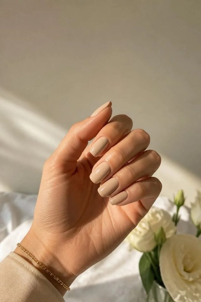 creamy-beige-nails